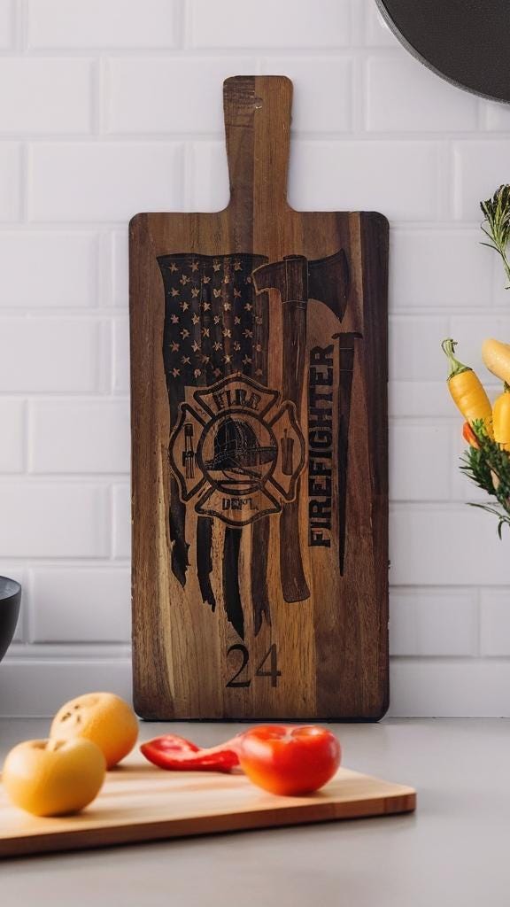 Firefighter cutting board