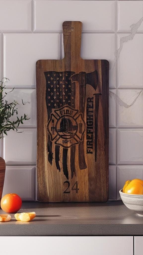 Firefighter cutting board