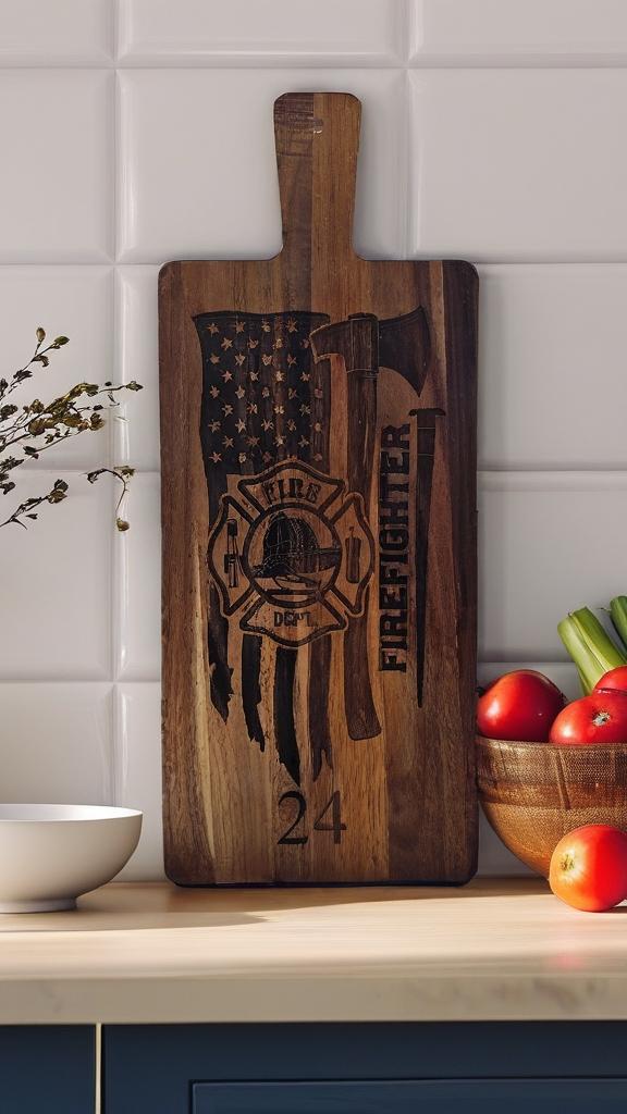 Firefighter cutting board