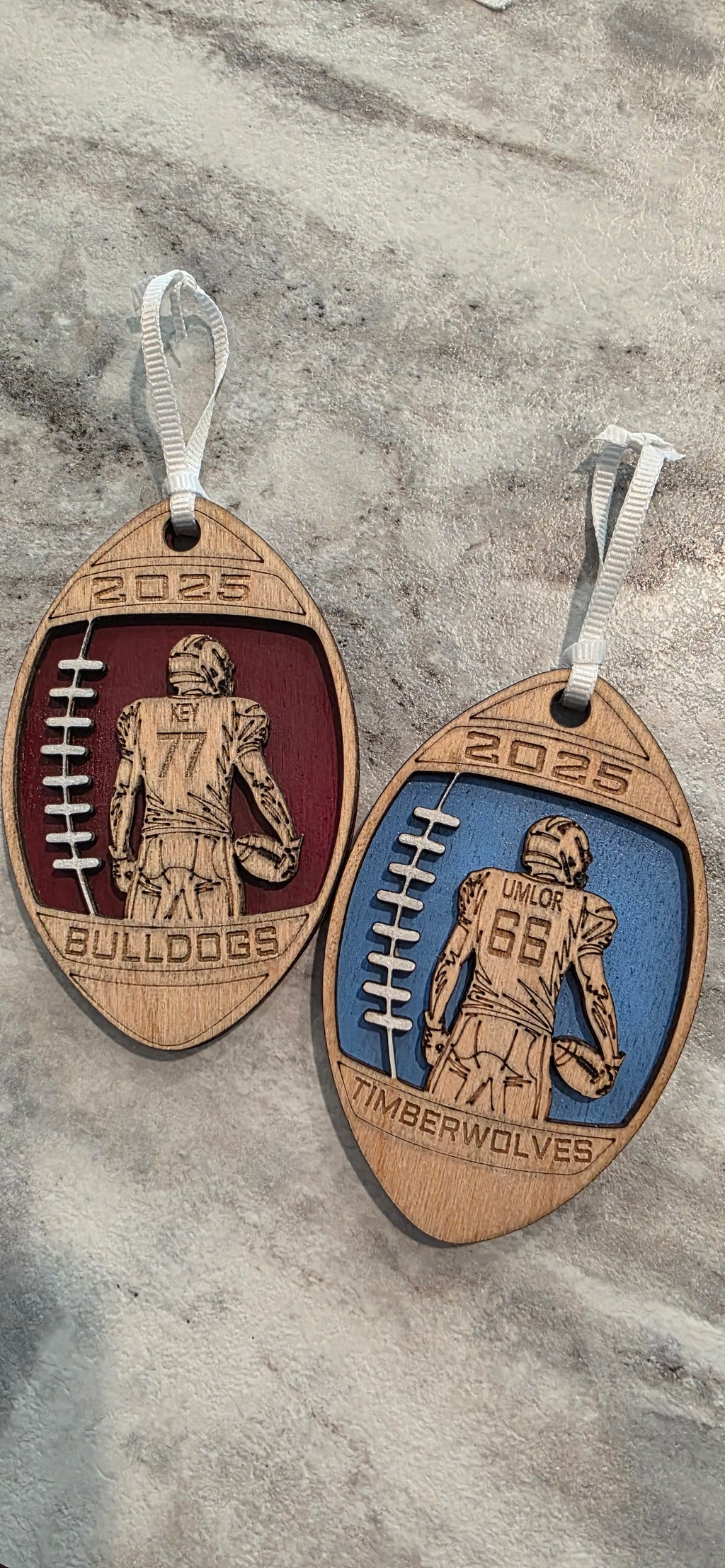 🏈Personalized Football Ornaments
