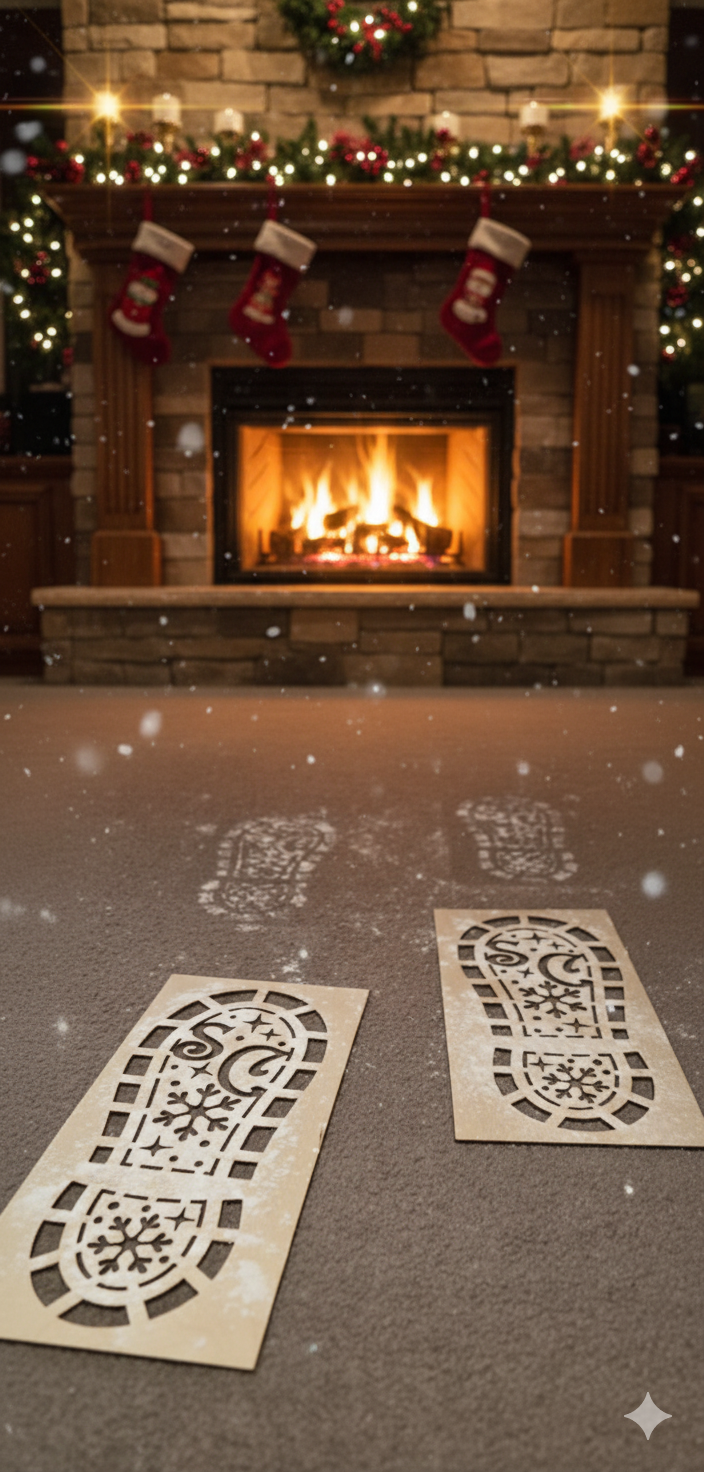 Santa Boot  Wooden Stencils