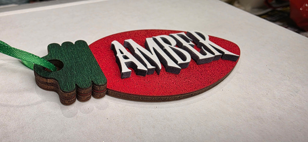 💡 Personalized Wooden Christmas Light Bulb Name Ornaments 🎄
