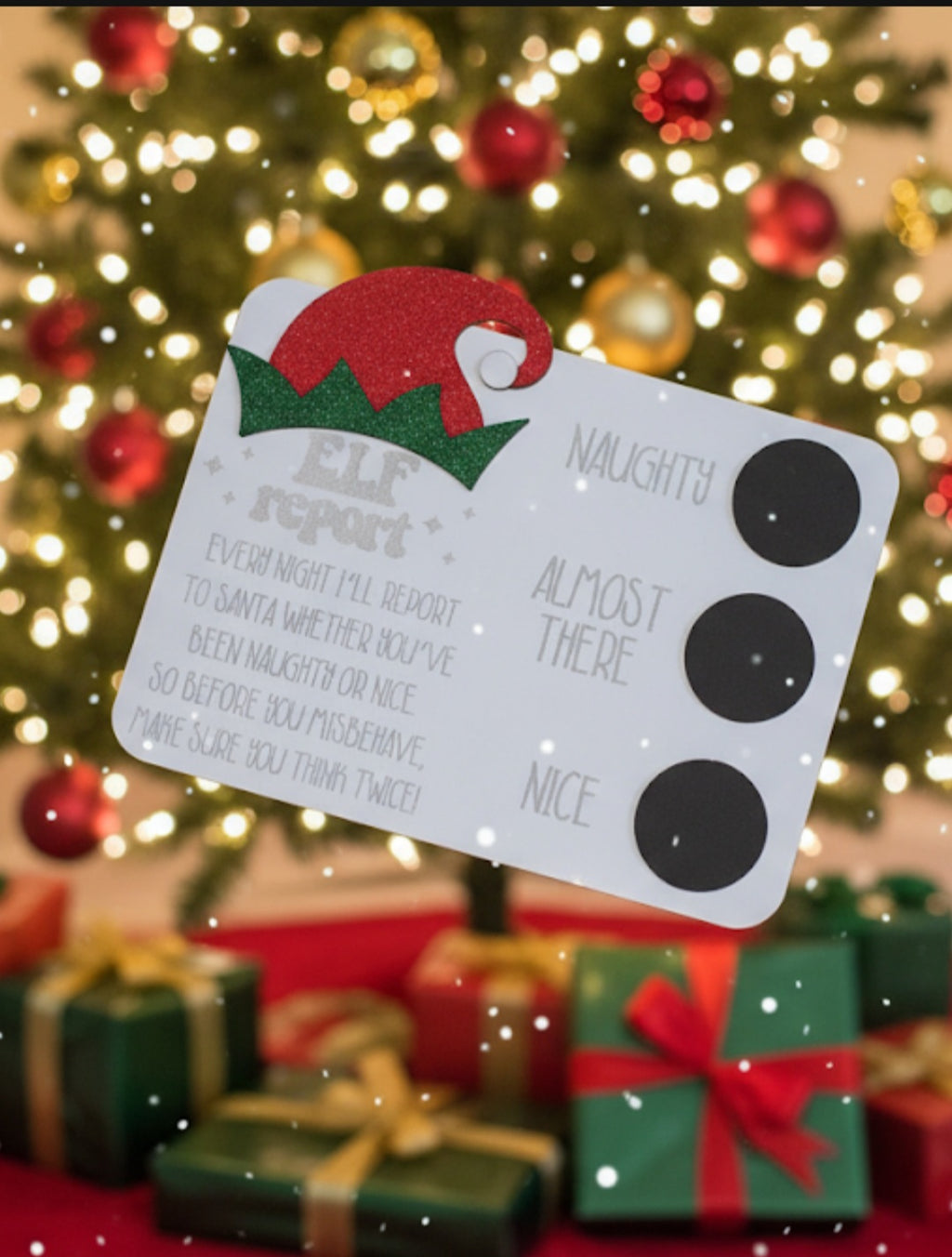 Elf Report with chalk