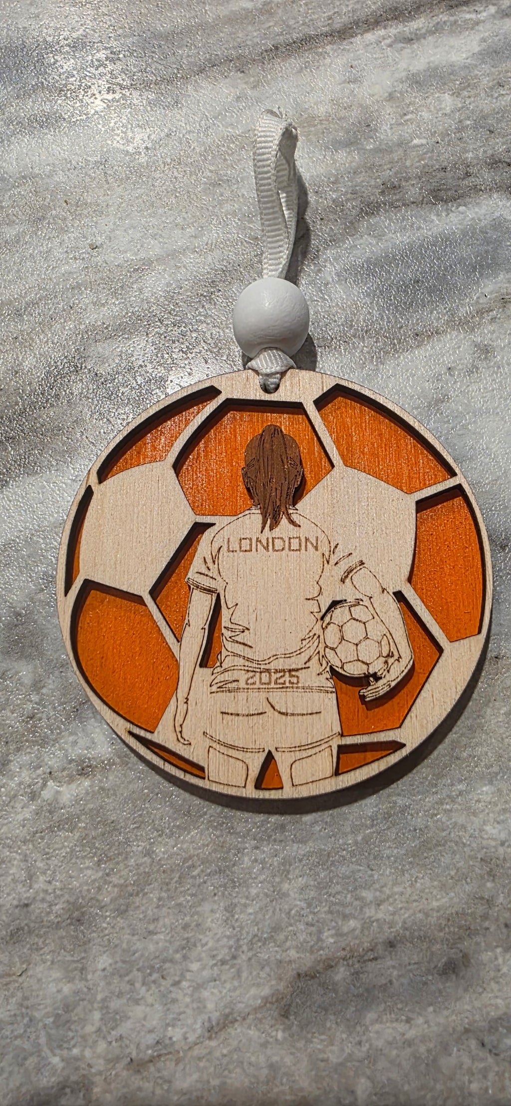 ⚽️Personalized Soccer Ornament