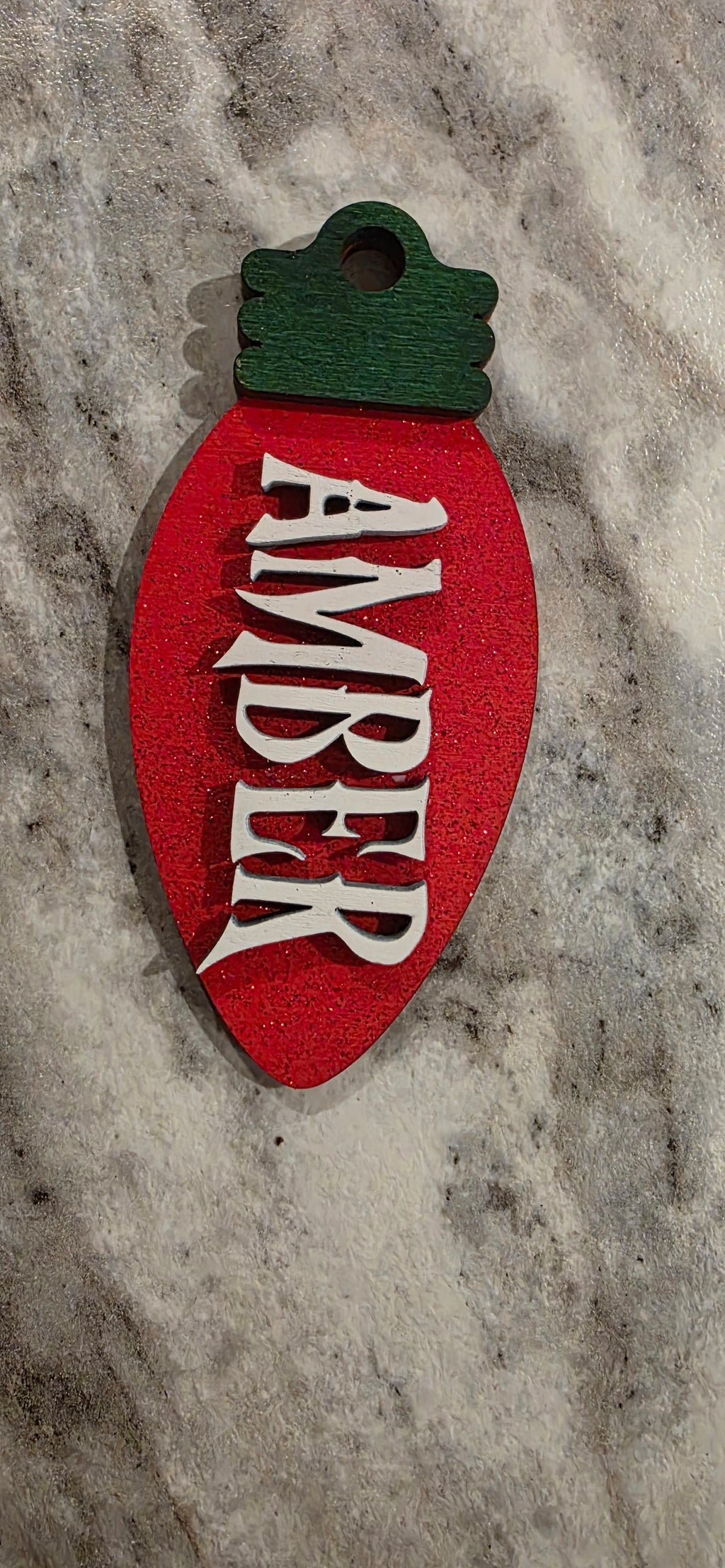 💡 Personalized Wooden Christmas Light Bulb Name Ornaments 🎄