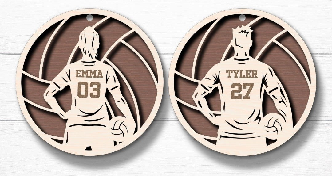 🏐Personalized Volleyball Ornament