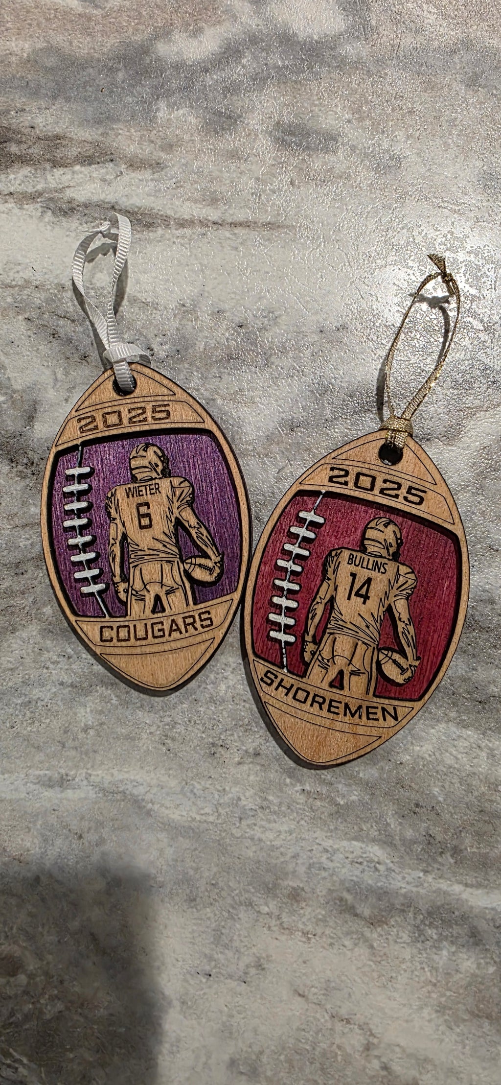 🏈Personalized Football Ornaments
