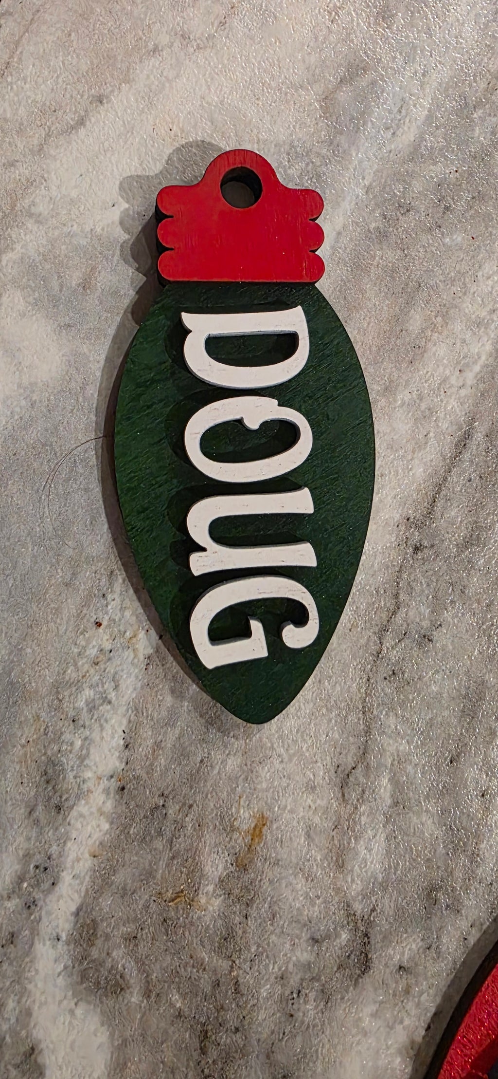 💡 Personalized Wooden Christmas Light Bulb Name Ornaments 🎄